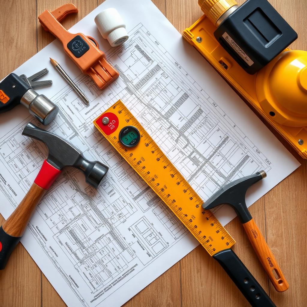 Ferramentas profissionais de construção